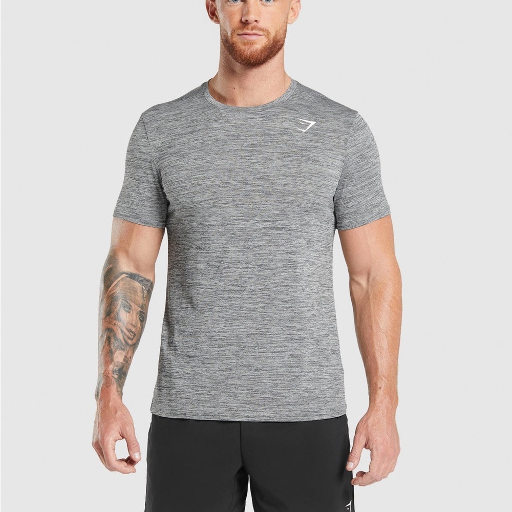 Gymshark Men's Grey Marled Training T-Shirt